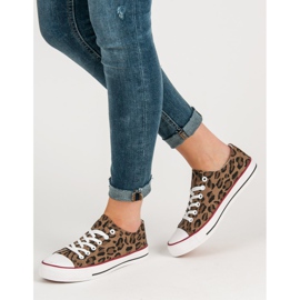 Jumex Lave sneakers med leopardprint sort brun 2