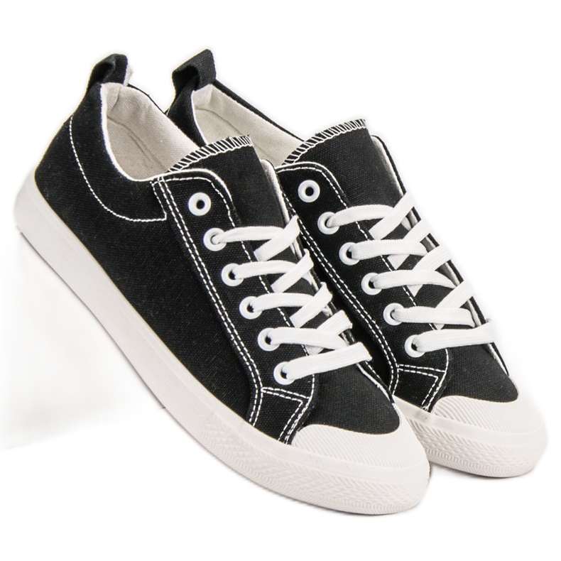 SHELOVET Lav sorte sneakers 1