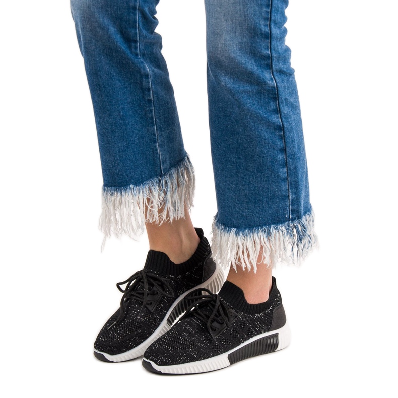 Primavera Sort Slip-On Sko 1