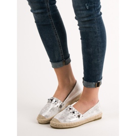 Janessa Espadrilles Med Studs grå 1