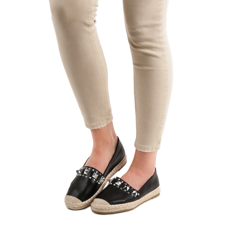 Janessa Espadrilles Med Studs sort 1