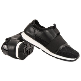 Sergio Todzi Slip-on sko med elastik sort 1