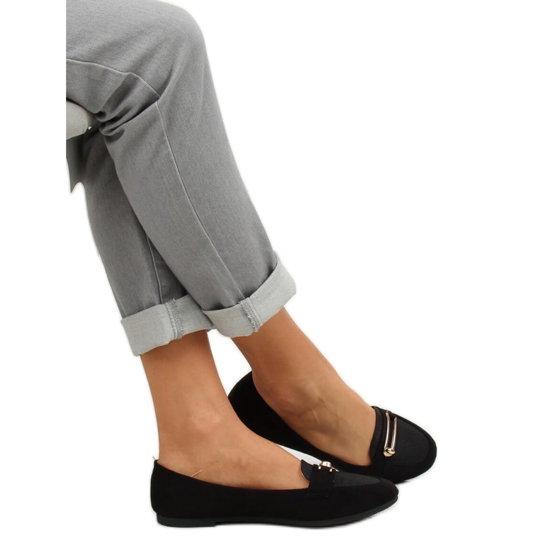 Sorte kvinders loafers VS-662 Sort 1