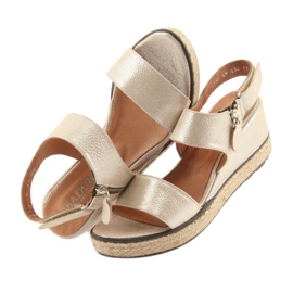 Kile sandaler Badura 4750 gylden cappuccino 5