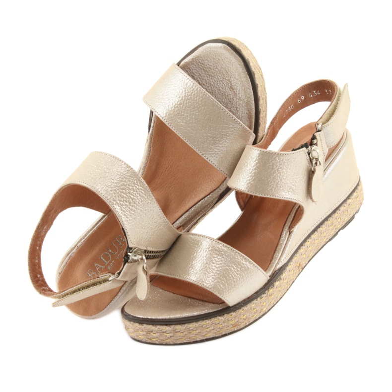 Kile sandaler Badura 4750 gylden cappuccino 5