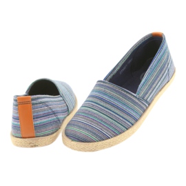 McKey 821 Espadrilles brun blå grøn marineblå 4