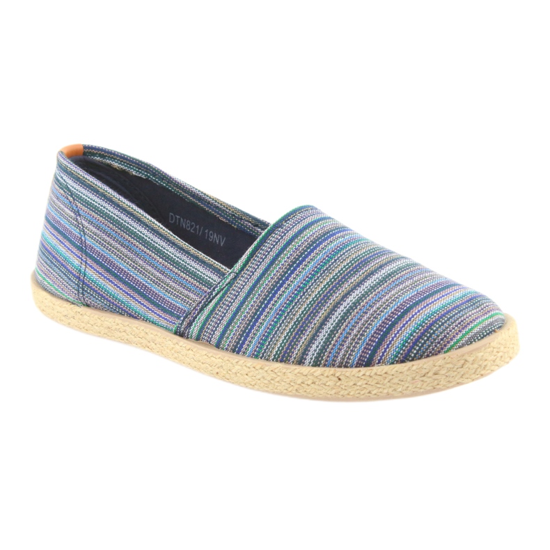 McKey 821 Espadrilles brun blå grøn marineblå 1