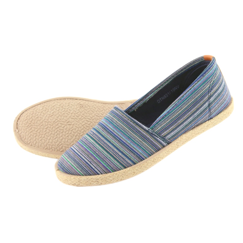 McKey 821 Espadrilles brun blå grøn marineblå 5