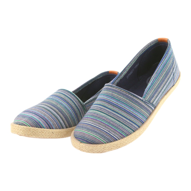 McKey 821 Espadrilles brun blå grøn marineblå 3