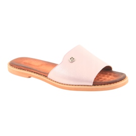 M.Daszyński Daszyński Women's Flat Heel 1837 Pink lyserød 1