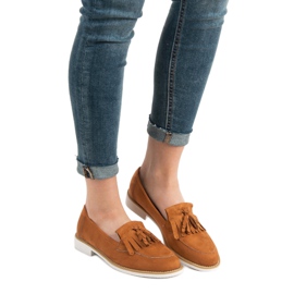 Loafers i Brick VICES brun orange 1