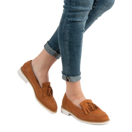 Loafers i Brick VICES brun orange 2