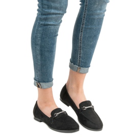 Balada Loafers i sort ruskind 2