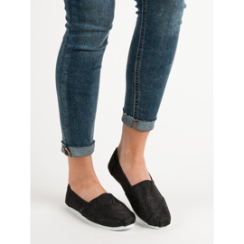 SHELOVET Glitter Slip On Sneakers sort 1