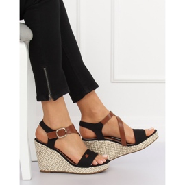 Sorte BL-360 sorte kile sandaler 1
