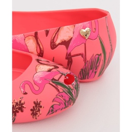 Meliski med lyserøde flamingoer CK85 Coral flerfarvet 1
