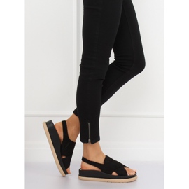 Sorte kvinders sandaler G-202 Sort 2