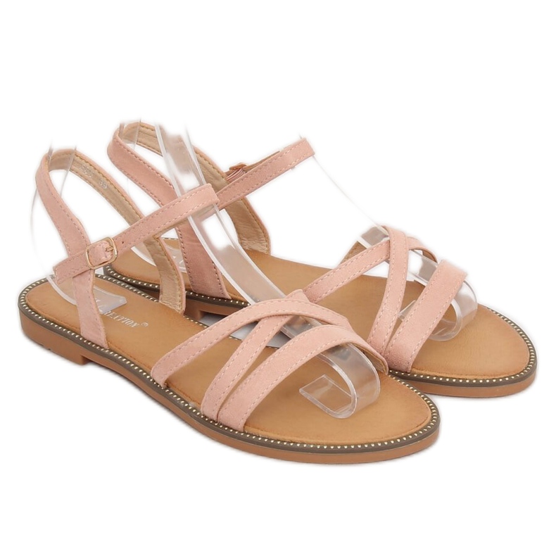 Lyserøde kvindersandaler S55 Pink 2