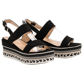 Primavera Boho kile sandaler sort 1