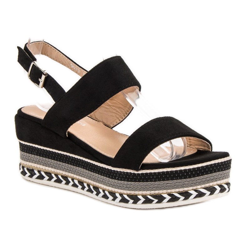 Primavera Boho kile sandaler sort 2