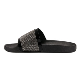VICES hjemmesko med cubic zirconia sort 2