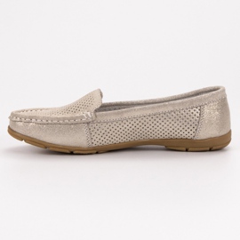 VINCEZA læder loafers gul 1