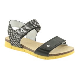 Bartek Pigeres sandaler 59183 sort med mønster 1