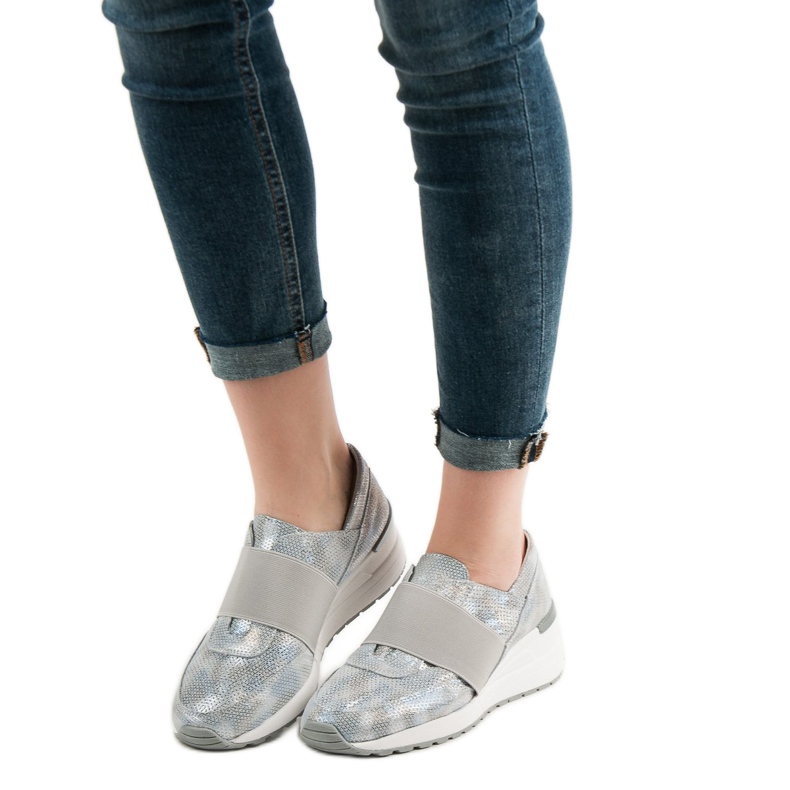 Goodin Slip-on lædersko grå 1