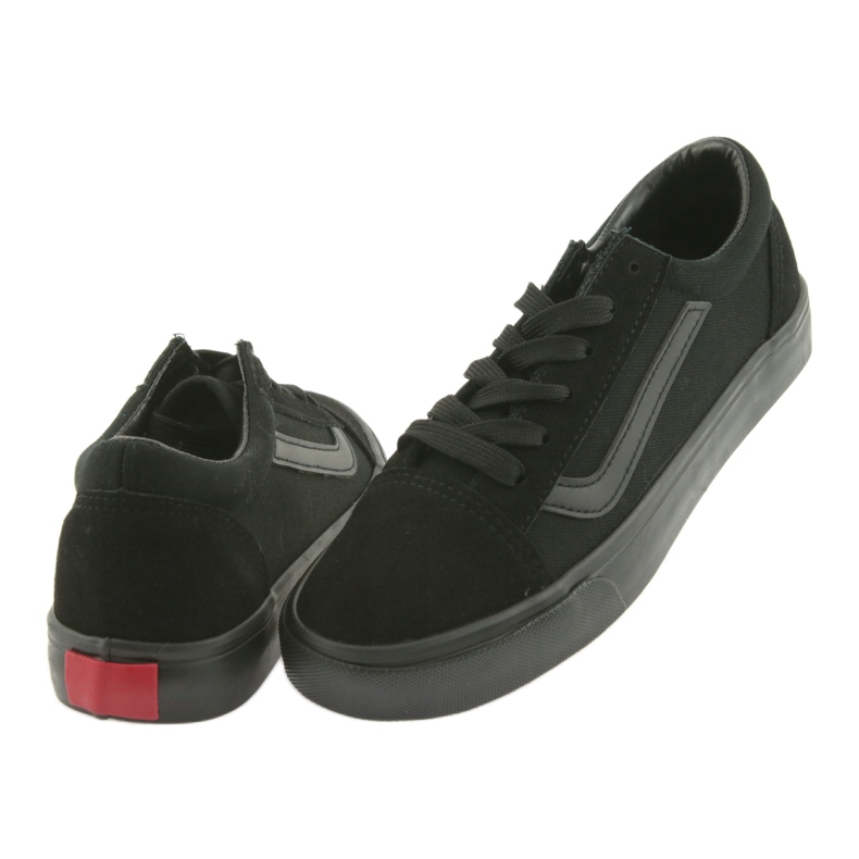 Atletico 18081 sneakers med snøre, sorte 4