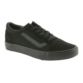 Atletico 18081 sneakers med snøre, sorte 1