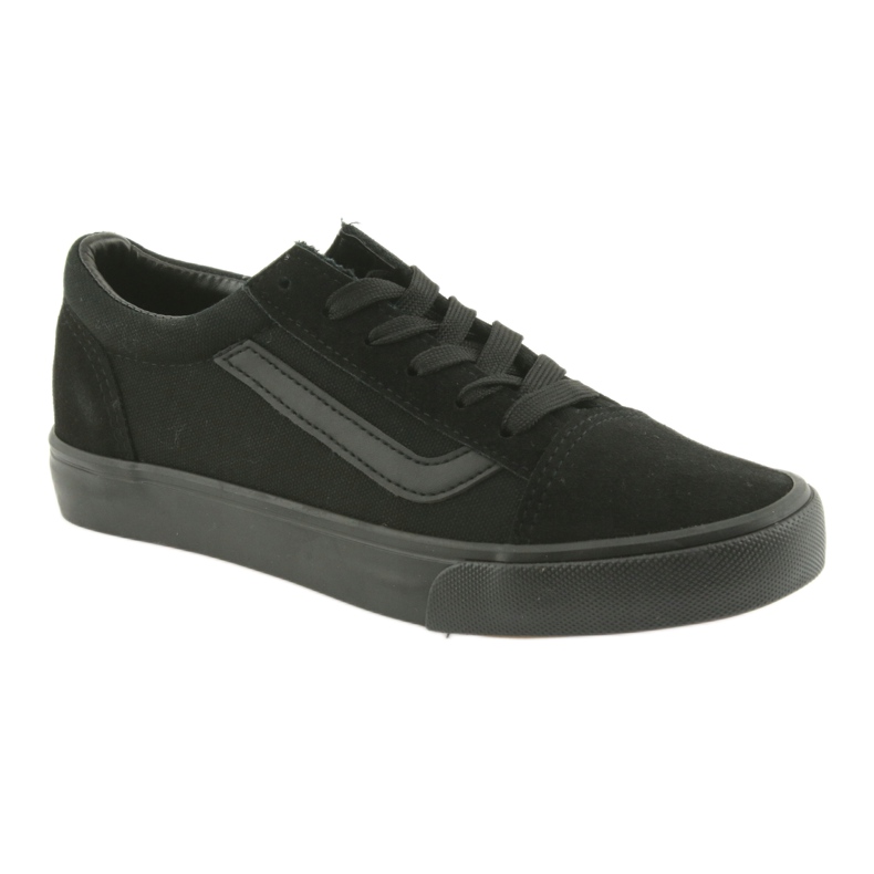 Atletico 18081 sneakers med snøre, sorte 1