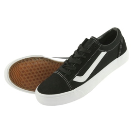 Atletico bundet sneakers 18081 sort/hvid 5