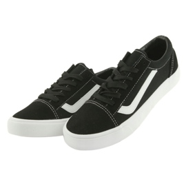 Atletico bundet sneakers 18081 sort/hvid 3