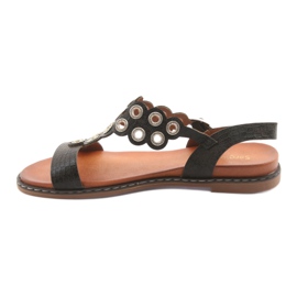 Sandaler til kvinder med sorte rhinestones af Sergio Leone 2