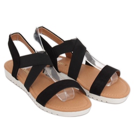 Sorte kvinders sandaler X565 Sort 1