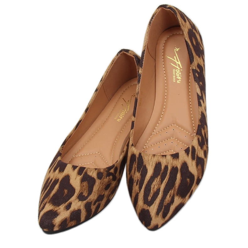 Leopardballeriner til kvinder HH16 Leopard brun 1