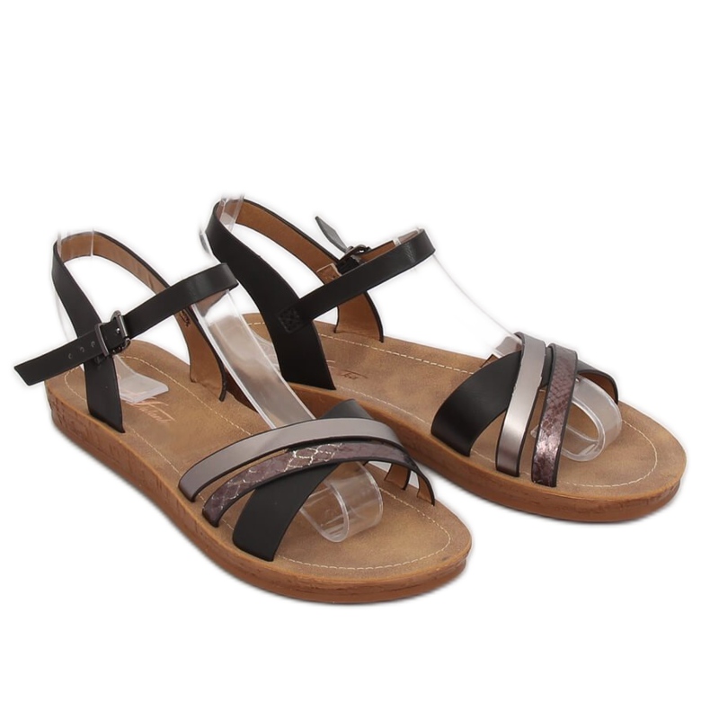 Sorte kvinders sandaler TS-9 Sort 1