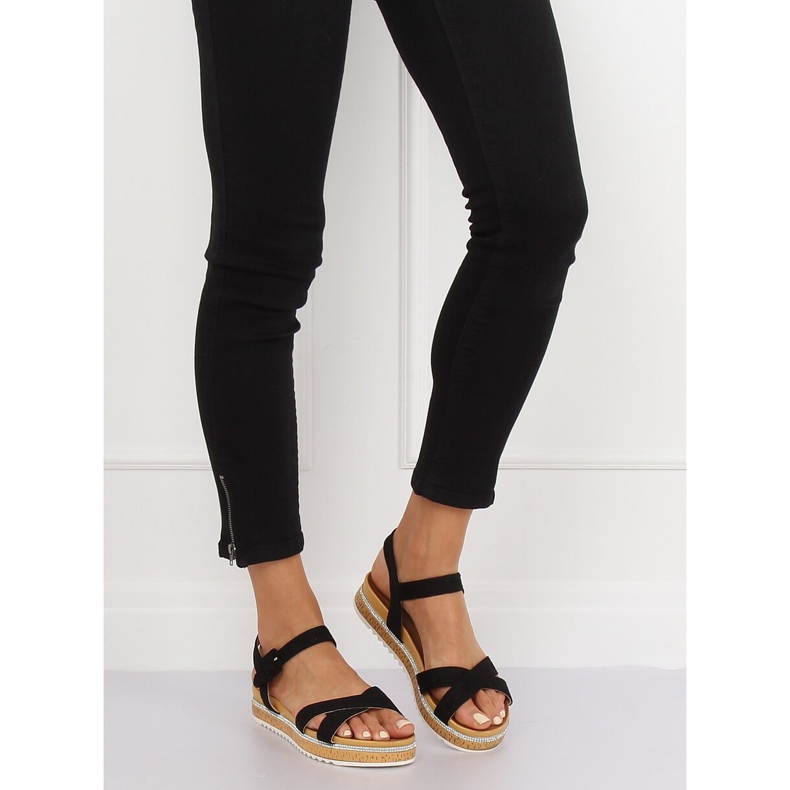 Sorte damesandaler Y1521 Sort 1