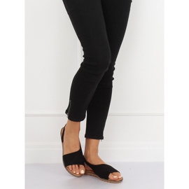 Sorte asymmetriske kvinders sandaler 982 Sort 2