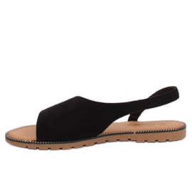 Sorte asymmetriske kvinders sandaler 982 Sort 1
