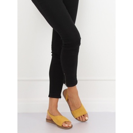 Gule asymmetriske damesandaler 982 Gul 2