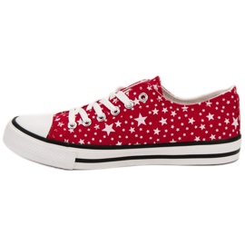 J. Star Røde sneakers med stjerner 4