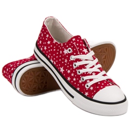 J. Star Røde sneakers med stjerner 1