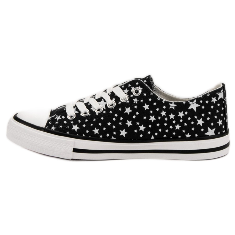 J. Star Sorte sneakers med stjerner 1
