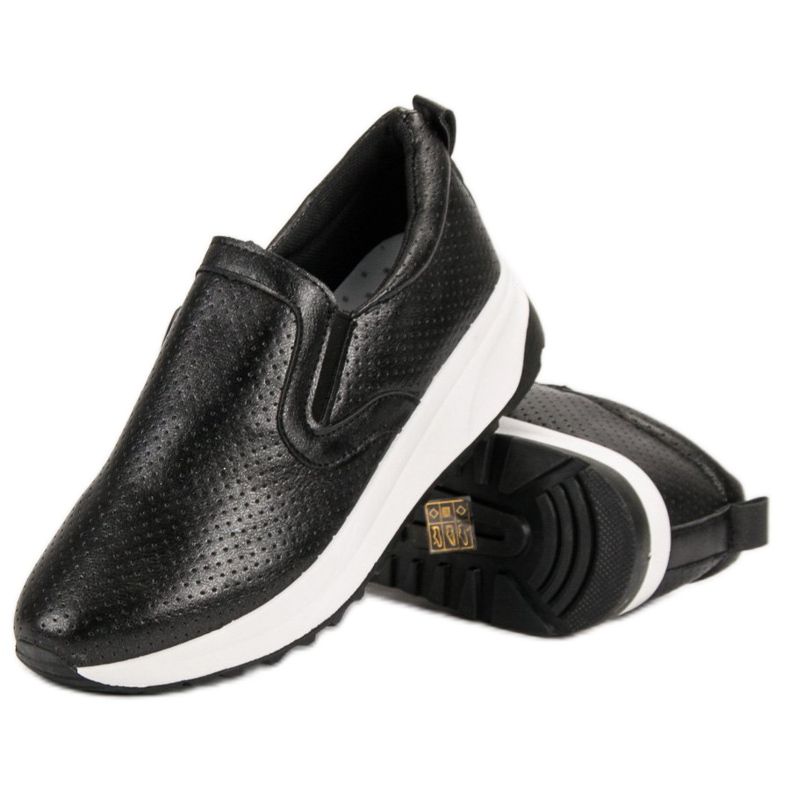 SHELOVET Sort Slip-On Sko 1