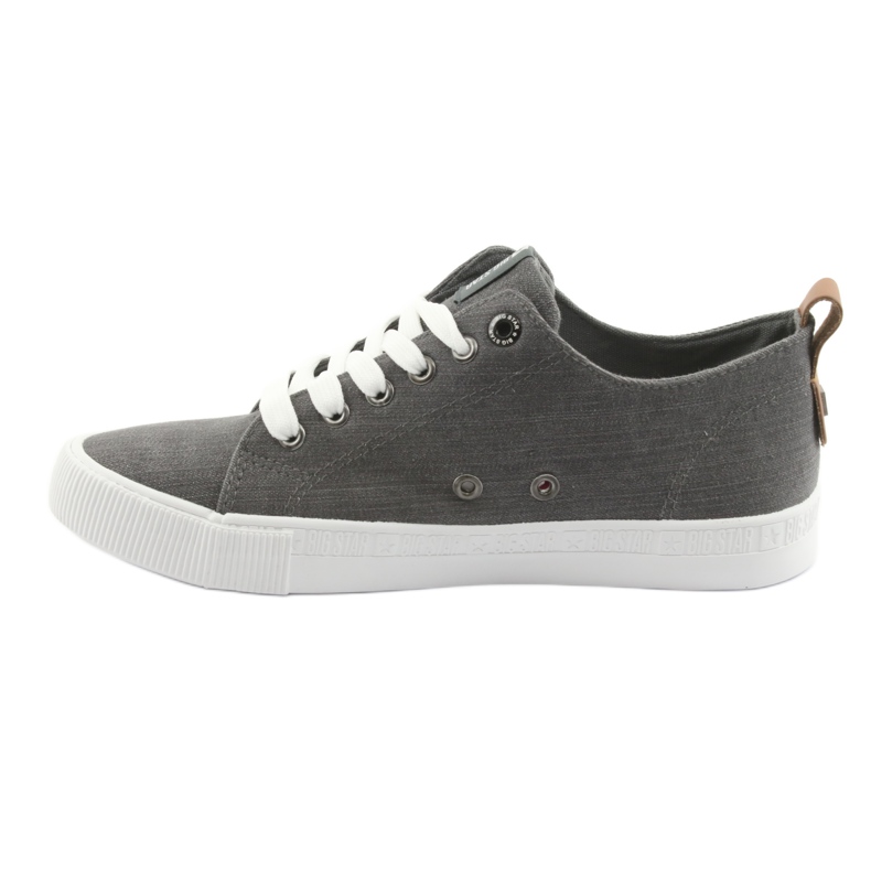 Grå Big Star 174165 mænds grå sneakers 2