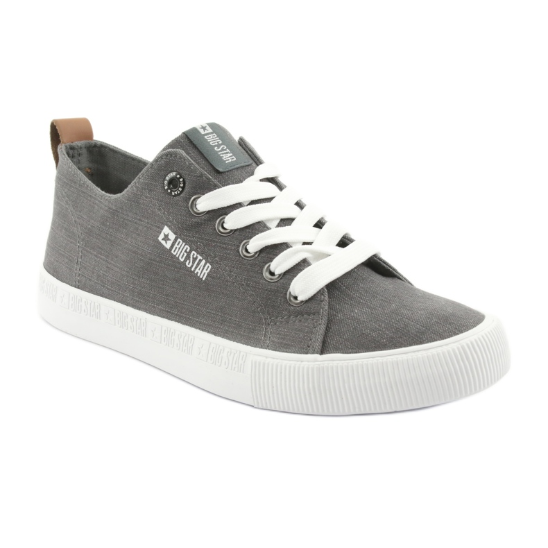 Grå Big Star 174165 mænds grå sneakers 1