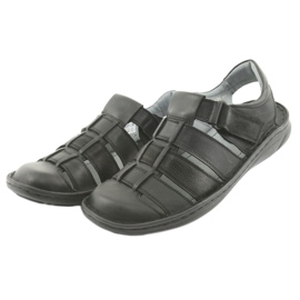 Sort Riko 619 herresportssandaler 3