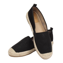 Sort espadriller til kvinder A629-ESP-1 Sort 1