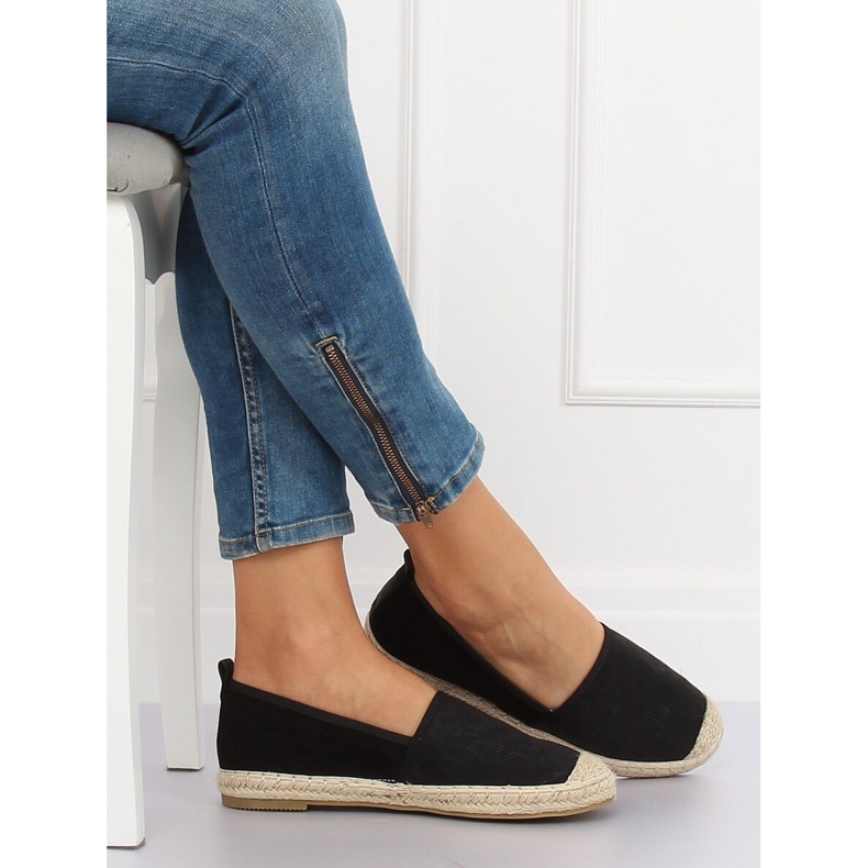 Sort espadriller til kvinder A629-ESP-1 Sort 2